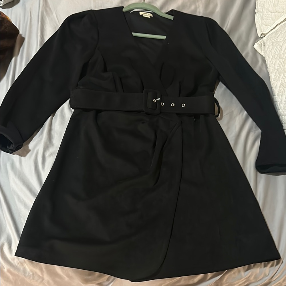 Jason Wu Black Long Sleeve Sheath Dress